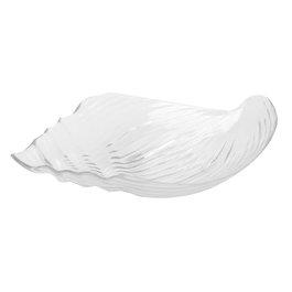 AVET Bol Concha 36x24 cm - Lote de 4 Unidades - Cristal Máquina - Colección Conch Shell
